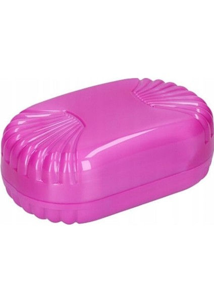 11CM Plastik Oval Pembe Katı Sabun Kutusu