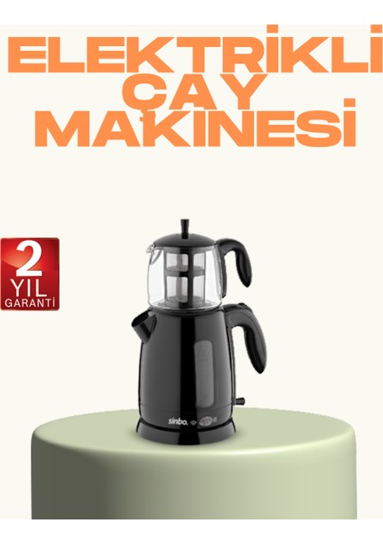 Allzey Susuz Çalışma Emniyetli Sinbo Elektrikli Çay Makinesi