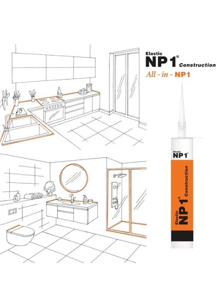 Silikon Beyaz Np1 Ms Polimer 290 ml Güçlü Yapıştırıcı modelleri