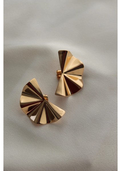 Vıp Çelik Yelpaze Küpe