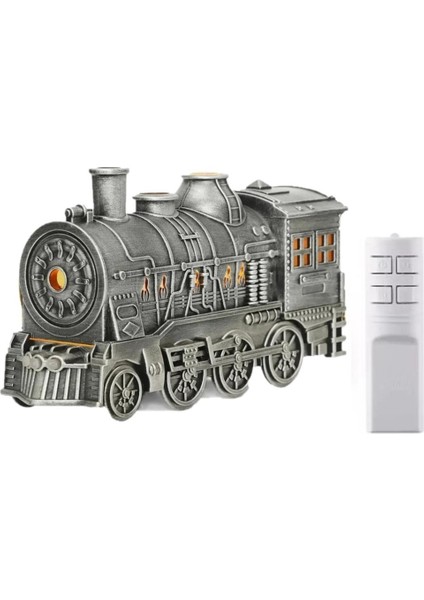 Tren Şeklinde Buharlı Oda Hava Nemlendirici Işık Fonksiyonlu Buhar Makinesi Kumandalı