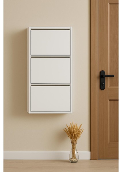 3 Lü Beyaz Metal Ayakkabılık Karlıhome fırsatları