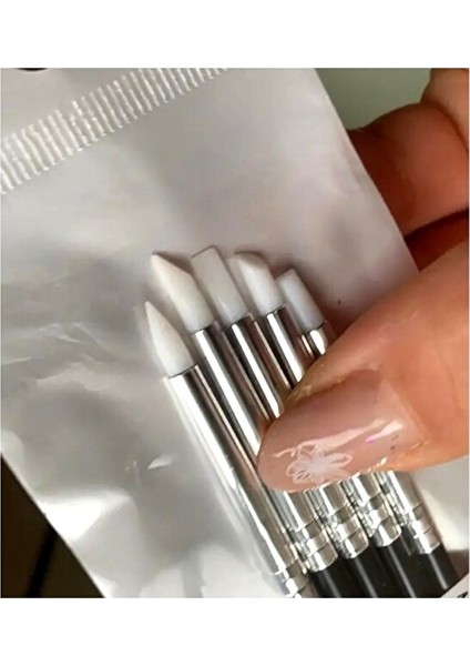 Silikon Kalem, Hobi, Çömlekçilik, Heykeltraş, Kabartma, Tırnak Sanatı-küçük ince uçlu 5Ad