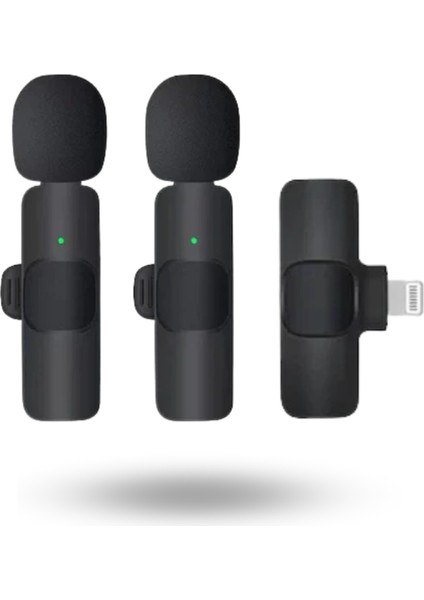 Büro Ev Ofis Hediyesi Için Ios K9 Ikili Kablosuz Mikrofon
