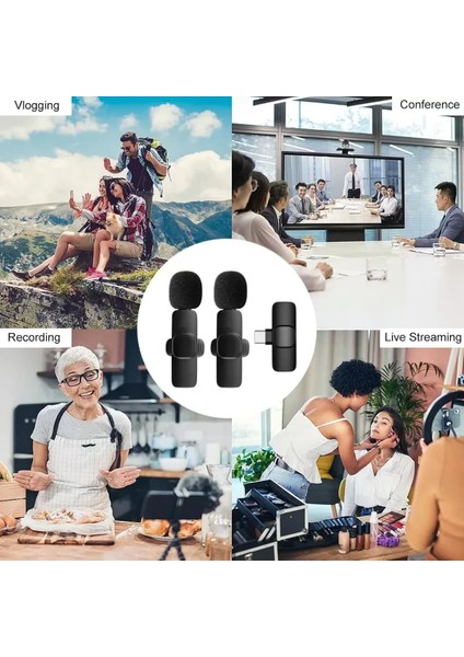 Büro Ev Ofis Hediyesi Için Ios K9 Ikili Kablosuz Mikrofon modelleri