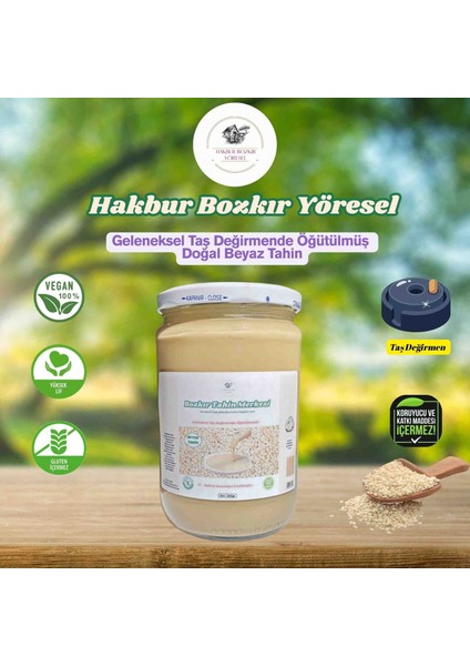Bozkır Tahin Merkezi Beyaz Taş Değirmen Tahini 600 gr (Doğal & Vegan) modelleri