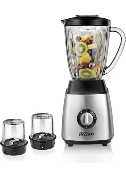 Çok Renkli Maxiblend Sürahi Blender, Paslanmaz Çelik, Şık ve Fonksiyonel Tasarım