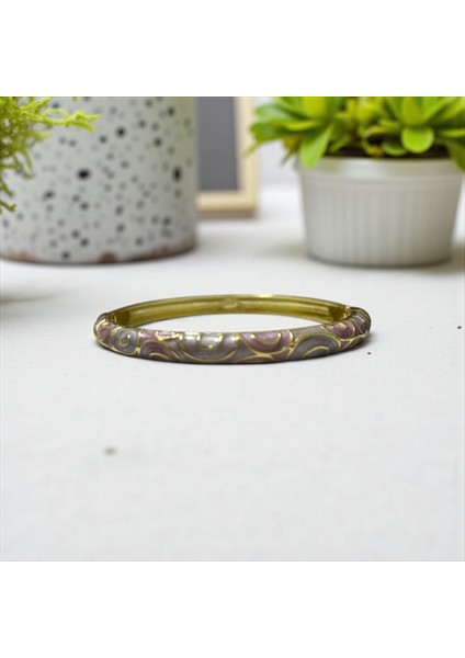 Gri Mor Minelik Bileklik