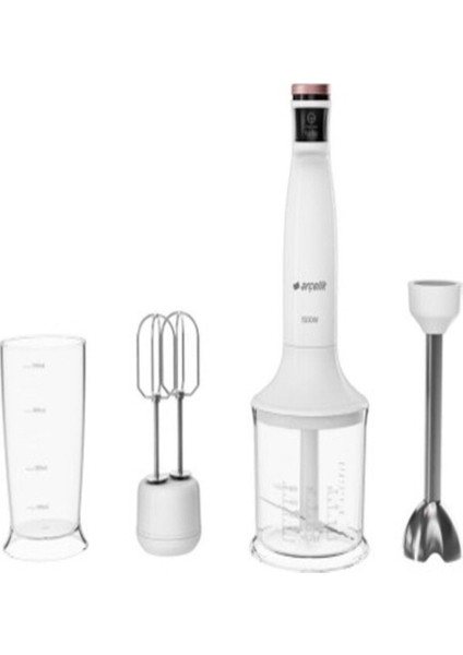 Beyaz Hbs 6150 Çok Fonksiyonlu Blender, Güçlü ve Dayanıklı Tasarım