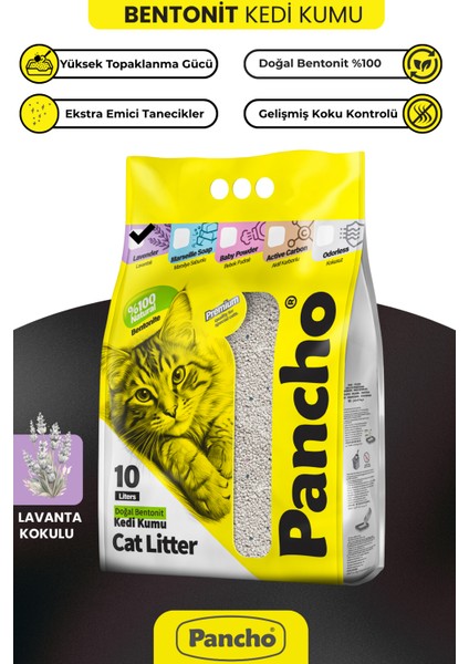 Pancho Lavantalı Kedi Kumu 10 Lt fiyatları