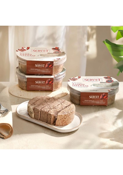 Servet Rafine Şeker Ilavesiz Kakaolu Helva 400g 3'lü Paket