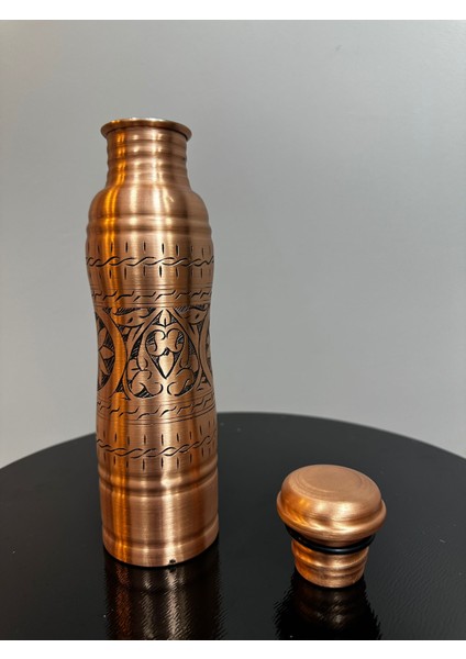 Dmt Copper Home Dmt Bakır Motivasyonel Su Matarası Su Şişesi Suluk Spor Salonu Su Şişesi Bpa Içermez Suluk El Işlemeli(Özel Kutulu)Hediyelik indirimleri