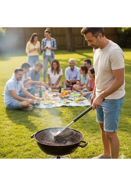 Buffer® Mangal Izgara Temizleme Fırçası – Paslanmaz Çelik Telli, Uzun Saplı Grill Temizlik Aparatı Mangal Temizlik Fırçası modelleri