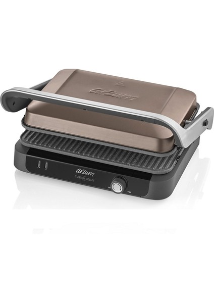 6 Dilim Kapasiteli Tost ve Izgara Makinesi, 1800W, Kahverengi fiyatları