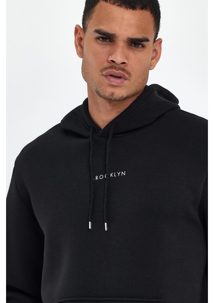 Erkek Kapş.rahat Kalıp Içi Polarlı 3 Iplik Orta Brooklyn Baskılı Sweatshırt SPR24SW13 fırsatları