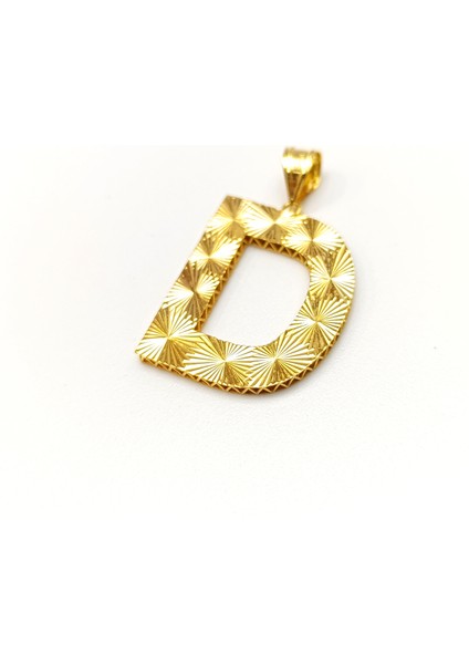 D Harfi Kolye 14 Ayar Altın Hd Videolu