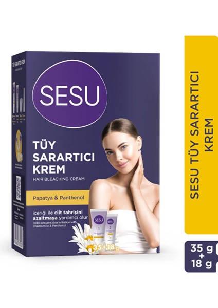 Tüy Sarartıcı Krem 35 gr + 18 gr