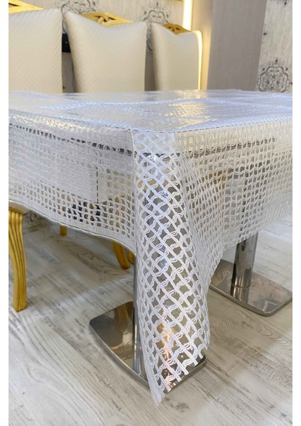 Hasır Pvc Deliksiz Şeffaf Kaplama Muşamba Masa Örtüsü Gümüş Kolay Silinebilir Su Geçirmez modelleri