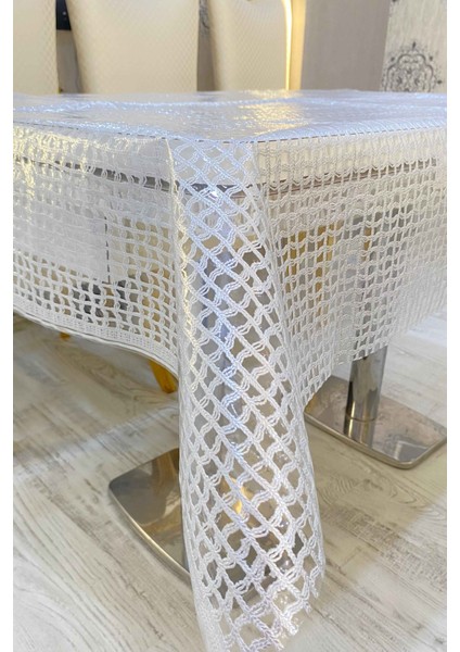 Hasır Pvc Deliksiz Şeffaf Kaplama Muşamba Masa Örtüsü Gümüş Kolay Silinebilir Su Geçirmez fırsatları