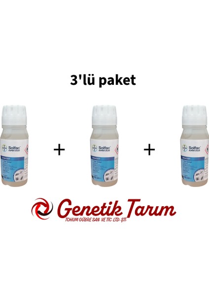 Solfac 25EC Genel Haşere İlacı Bit, Pire, Kene, Hamamböceği, Karasinek, Sivrisinek 3X100ML.