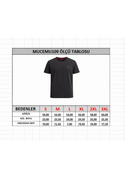 109 Bisiklet Yaka Basic Unisex Tişört modelleri