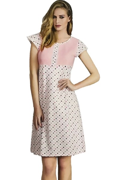 Kadın Ekru Renk Gecelik Kod 138