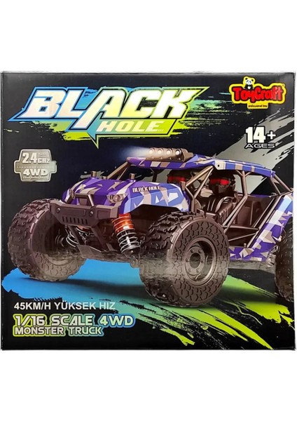 Black Hole 45KM/H 1:16 Elektrikli Servo Motor Spor Arazi Aracı