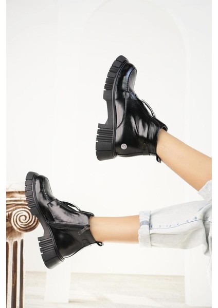 D24KB 1990 Siyah Hakiki Deri Kadın Bot fırsatları