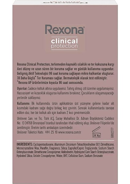 Clinical Protection Kadın Stick Deodorant Shower Clean 45 ml indirimleri