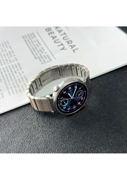Huawei Watch Gt 6 41 mm ile Uyumlu 18 mm Renk Detaylı Paslanmaz Çelik Saat Kordonu fırsatları