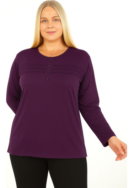 Kadıngiyimuzunkolluçizgilidüğmeli Mevsimlikannepenyesi