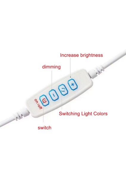 2 Amper On/off Switch'li Dimmer USB Erkek Kablo 1 Metre Açık Uçlu Çift Renk Dim Edilebilir USB Kablo fiyatları