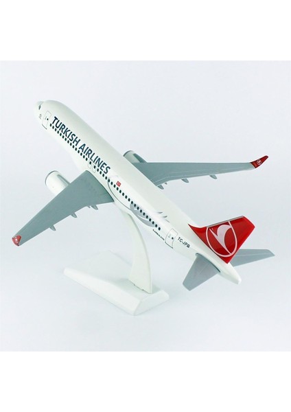 Thy A320 Neo Yolcu Uçağı, 1/100 Ölçek Sergilemeye Hazır Plastik Standlı Model indirimleri