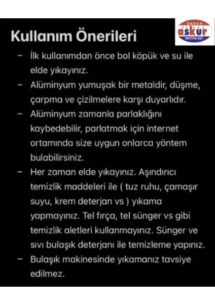 Alumminyum Tencere Helvane No 48 modelleri