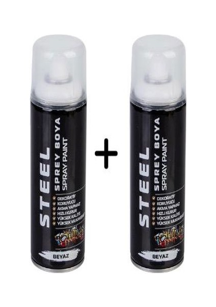 Sprey Boya 400ML Beyaz ST-0529 0529 4688 9876-2 Adet Erpilsan Elektronik