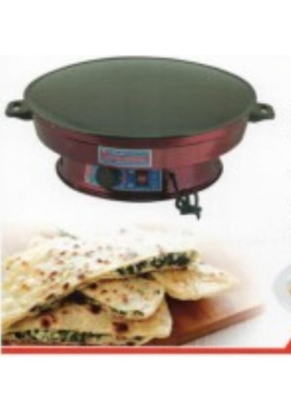 54 cm Elektrikli Büyük Boy Termostatlı Katmer Sacı 2200 W Yufka Sacı