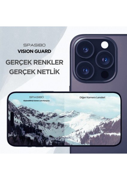 Vision Guard iPhone 15 Pro Max Kamera Lens Koruyucu modelleri
