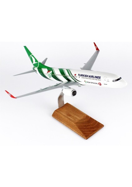 Thy Bursa Spor Logolu B737-800 Yolcu Uçağı 1/100 Ölçek Sergilemeye Hazır Ahşap Standlı Model fiyatları