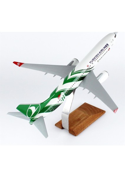 Thy Bursa Spor Logolu B737-800 Yolcu Uçağı 1/100 Ölçek Sergilemeye Hazır Ahşap Standlı Model indirimleri