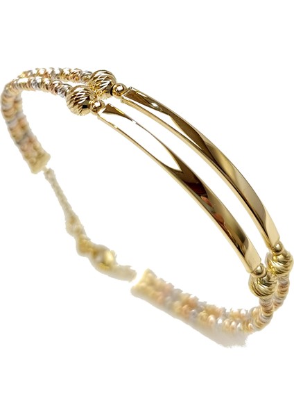 Dorika Toplu Kelepçe Bilezik 14 Ayar Altın Hd Videolu