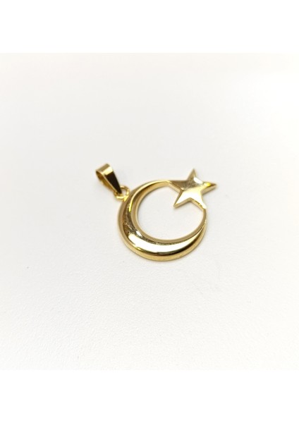 Ay Yıldız Kolye 14 Ayar Altın Hd Videolu