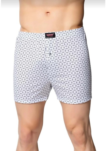 Desenli Erkek Boxer 3 Adet Karışık Renk %100 Pamuk modelleri