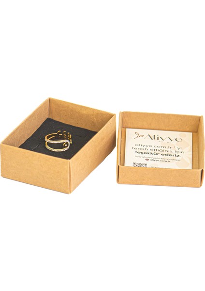 Taşlı Yaprak Yüzük fiyatları