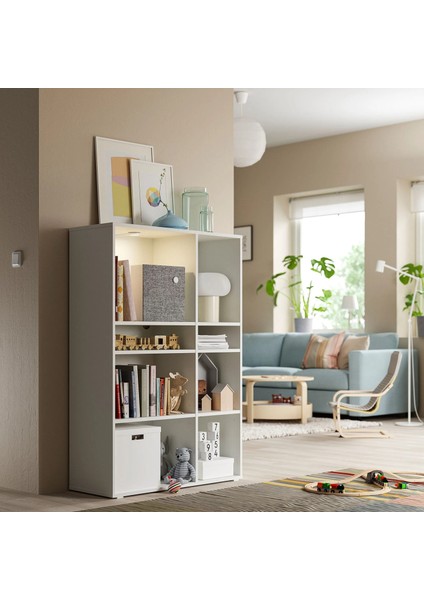 Vihals Açık Dolap Beyaz 95 x 37 x 140 cm modelleri