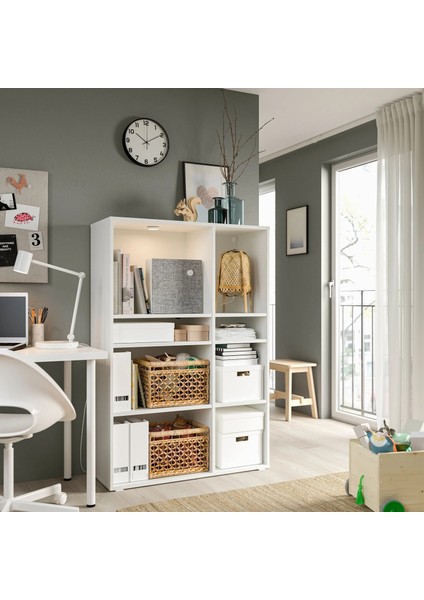 Vihals Açık Dolap Beyaz 95 x 37 x 140 cm fırsatları