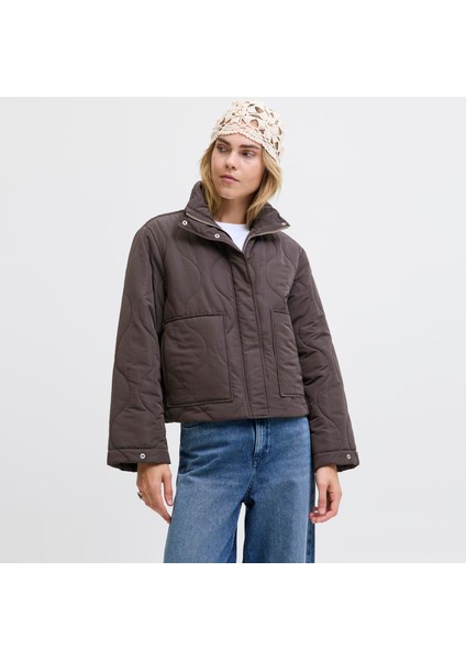 Kadin Dik Yaka Kapitone Ceket - Serena