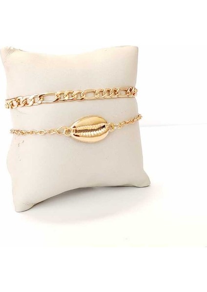 Çekirdek Detaylı 2'li Bileklik Seti