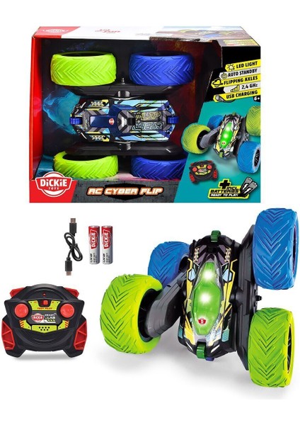 201105010 Rc Dickie Uzaktan Kumandalı Akrobatik Cyber Flip Araç