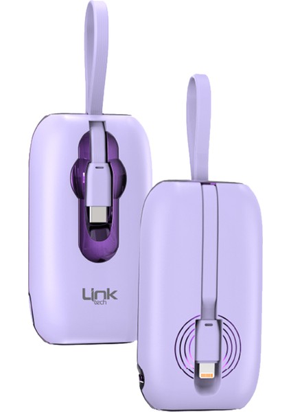 MP09 9600 Mah Type-C / Lightning Kablolu 22.5W Powerbank Pd3.0