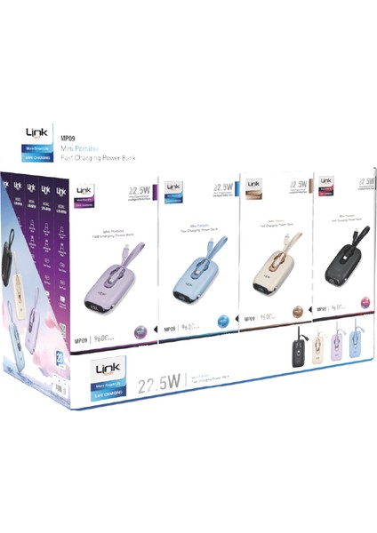 MP09 9600 Mah Type-C / Lightning Kablolu 22.5W Powerbank Pd3.0 indirimleri